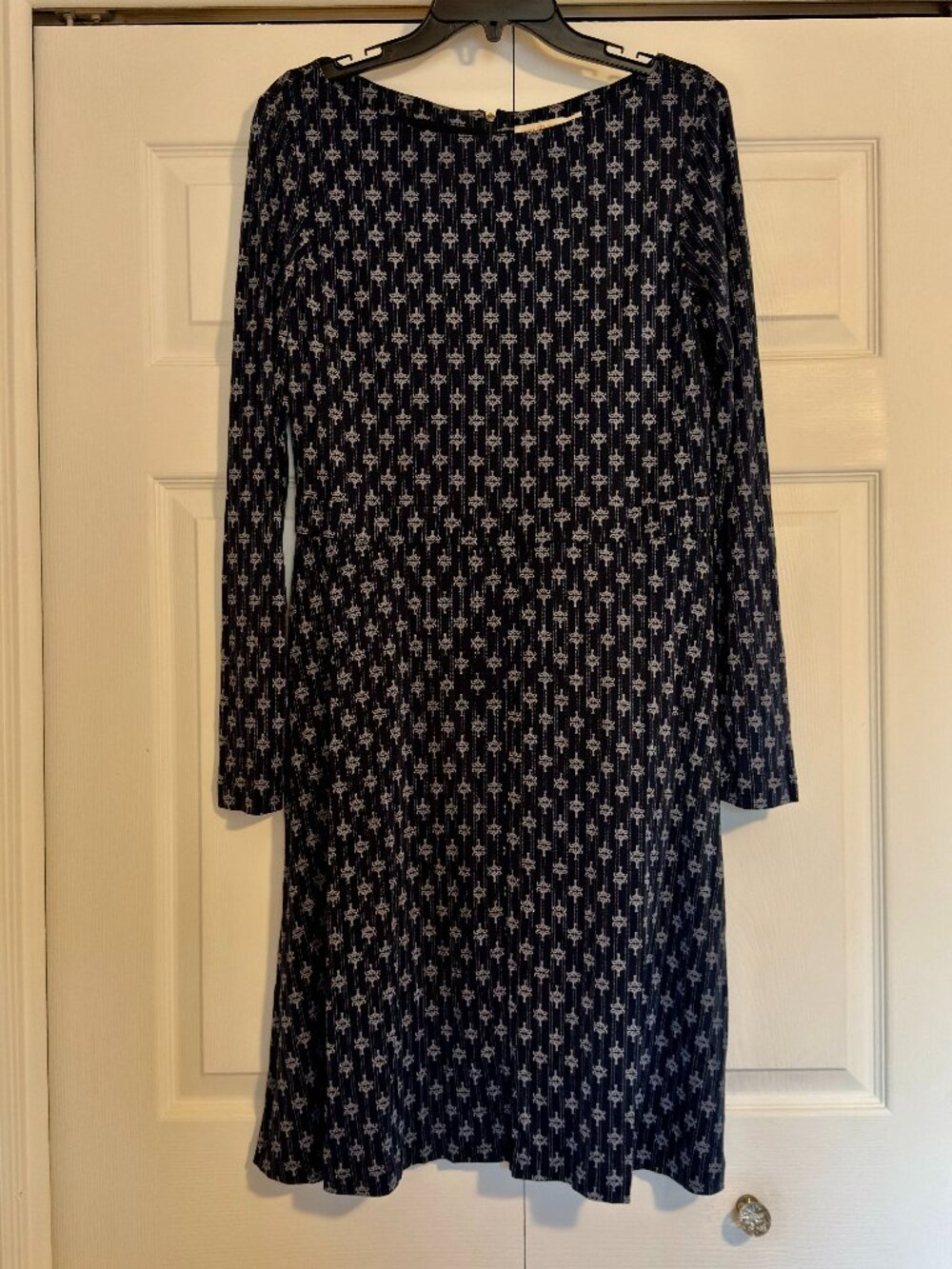 Tory Burch 100% Silk Long Sleeve Dress - Size L
